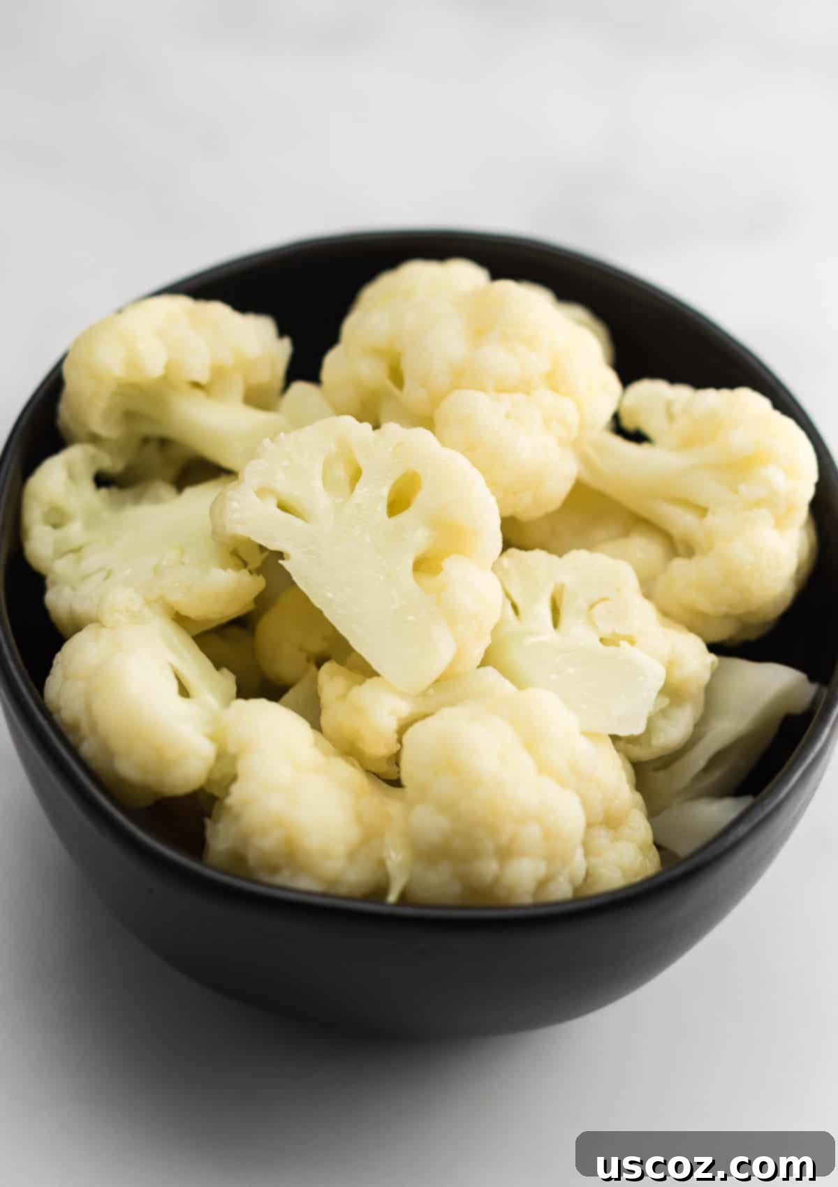 Easy Instant Pot Cauliflower 8 steamed cauliflower in a bowl