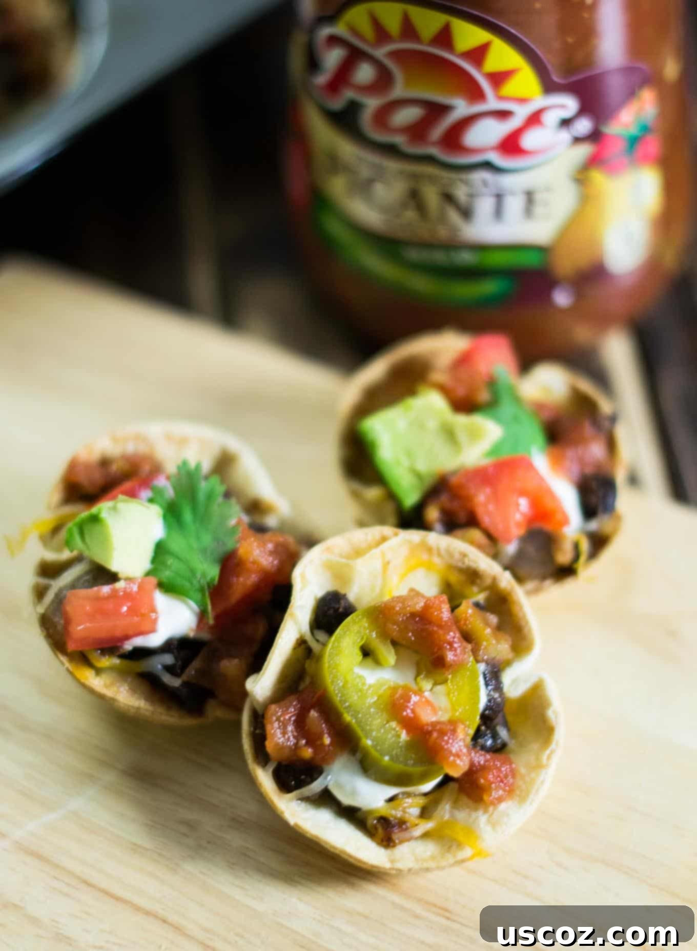 easy vegetarian taco cups
