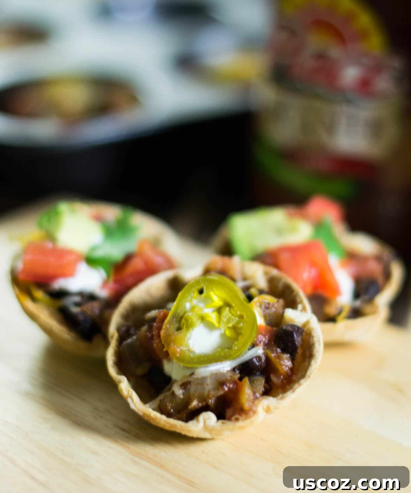 easy vegetarian taco cups