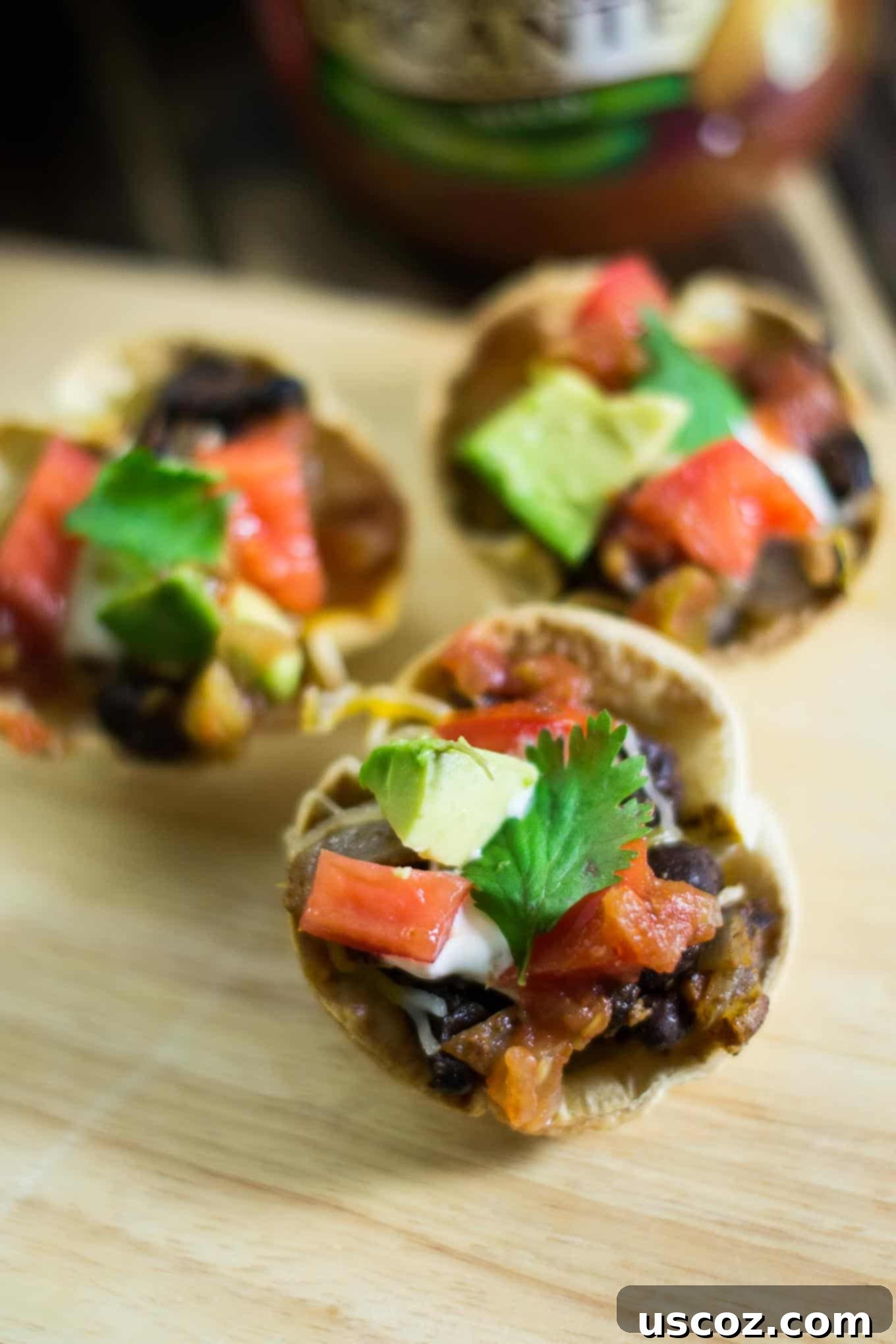 easy vegetarian taco cups