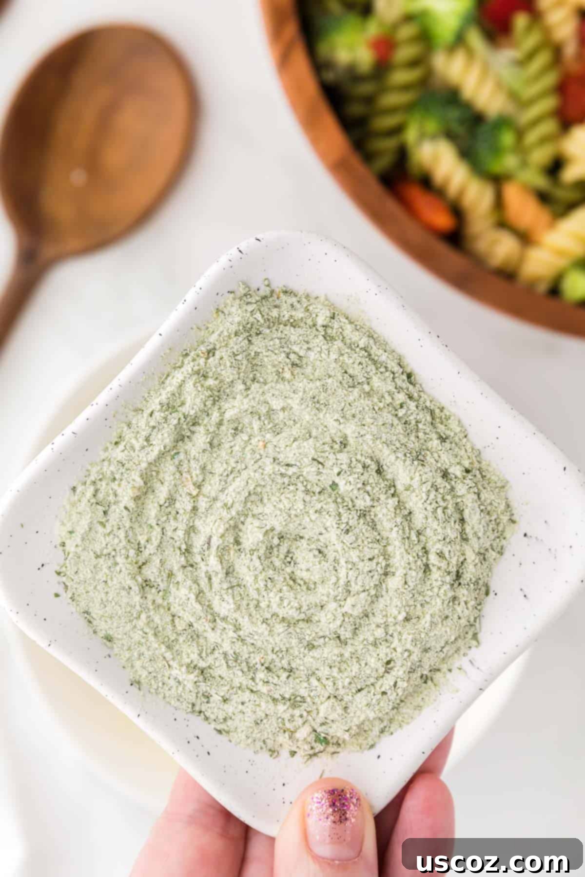 Creamy Ranch Pasta Salad 9 ranch mix seasoning