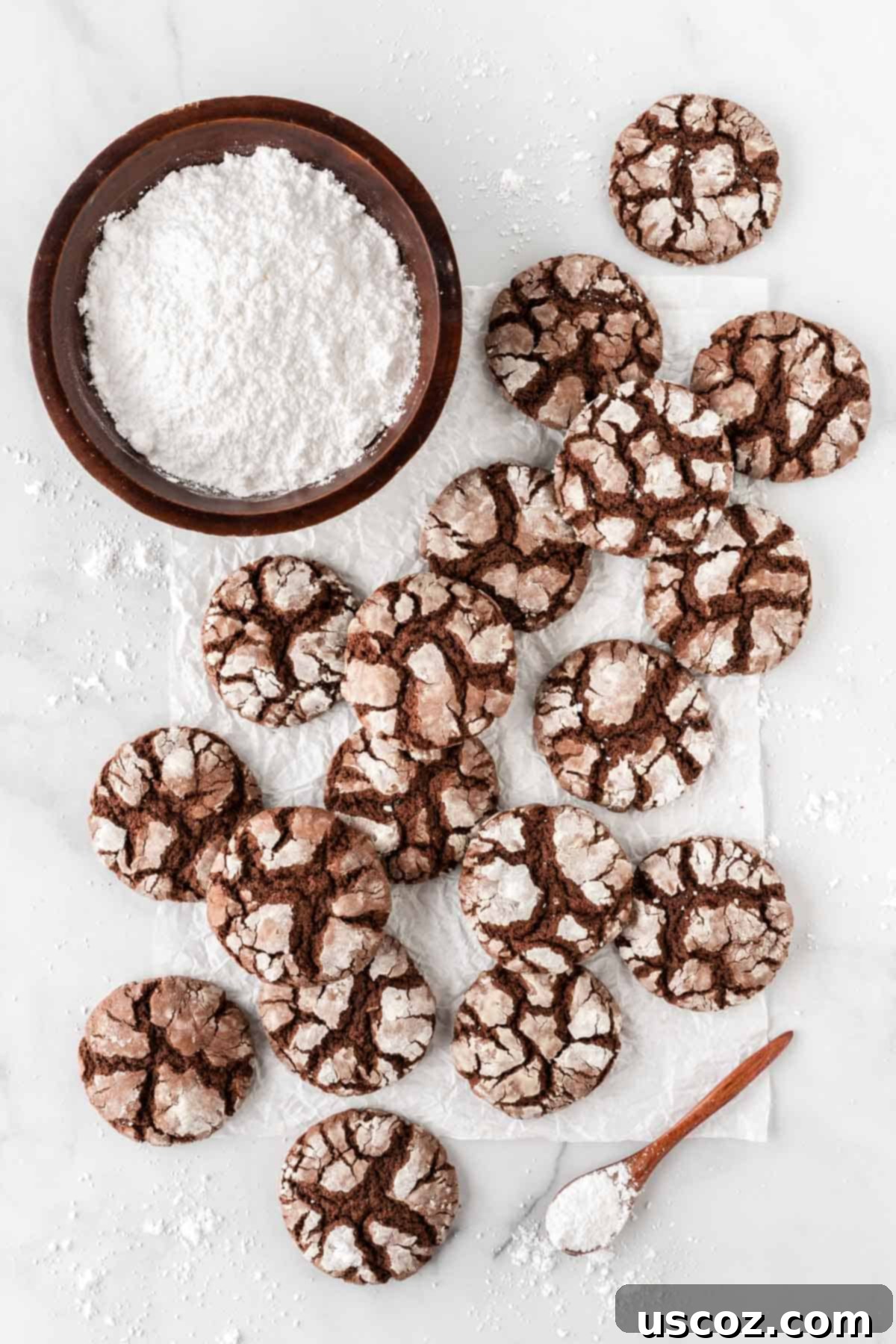 Irresistible Cake Mix Crinkles 12 chocolate cake mix crinkle cookies