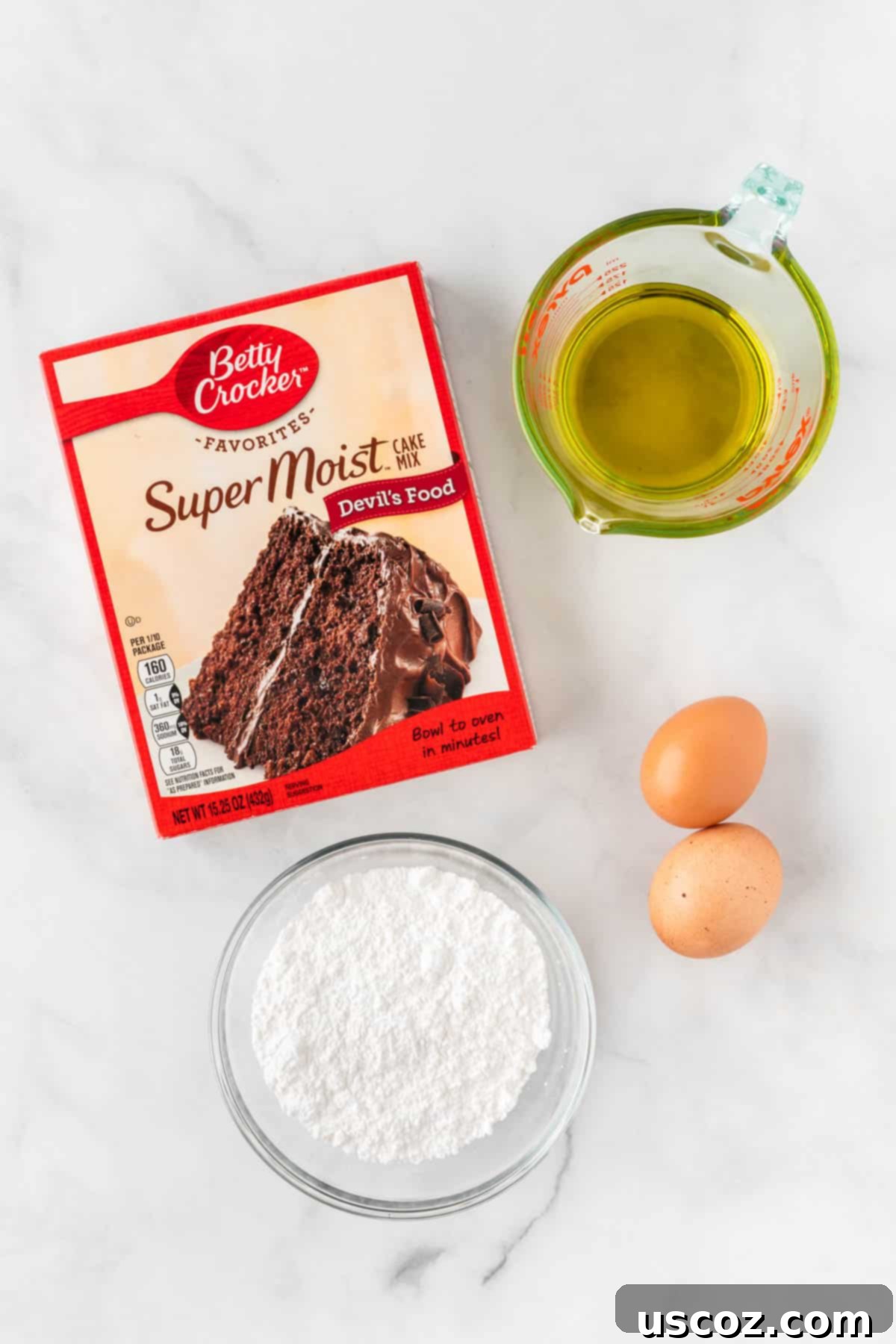 Irresistible Cake Mix Crinkles 4 ingredients needed to make cake mix crinkle cookies