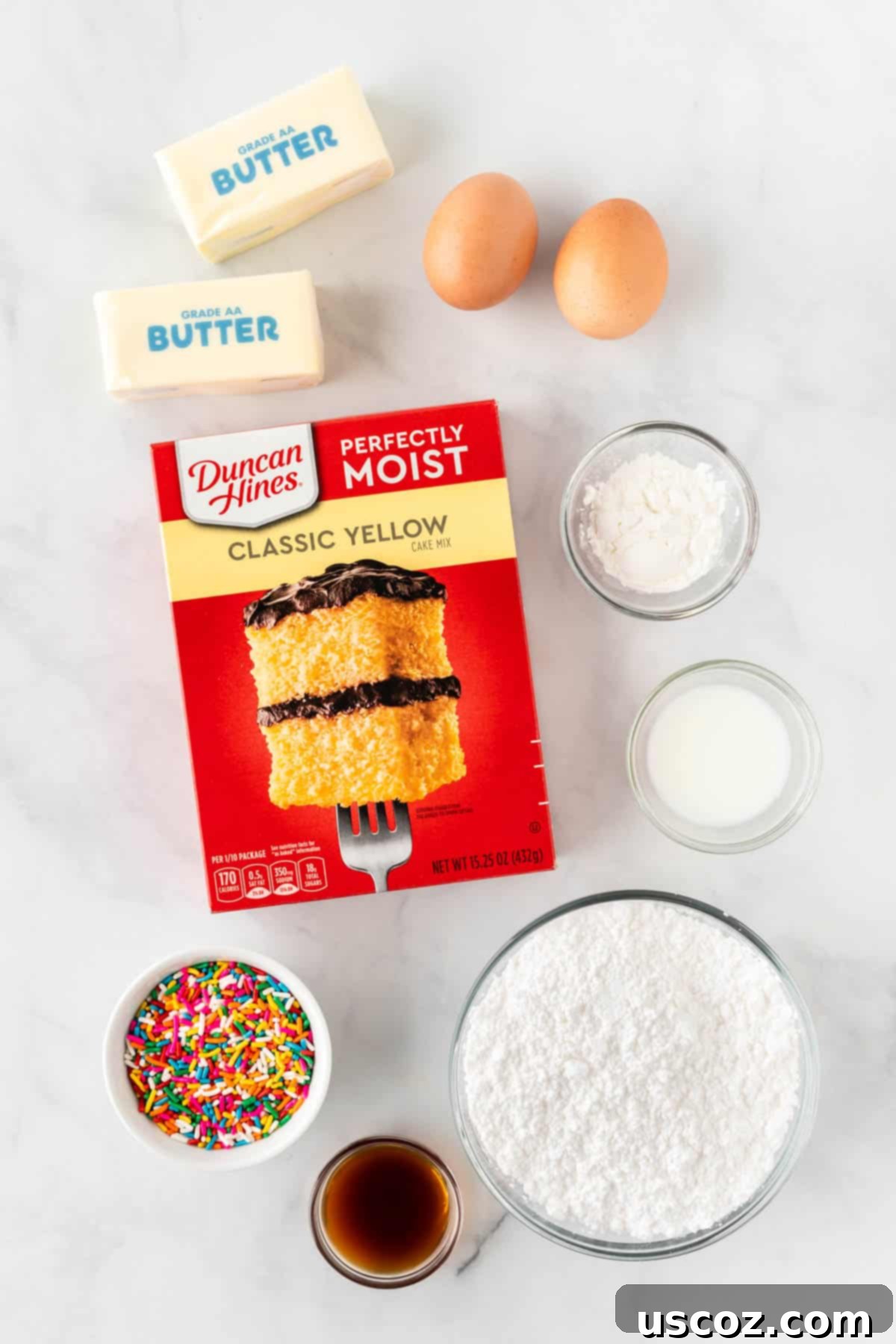 Effortless Cake Mix Sugar Cookies 4 ingredients needed to make cake mix sugar cookies