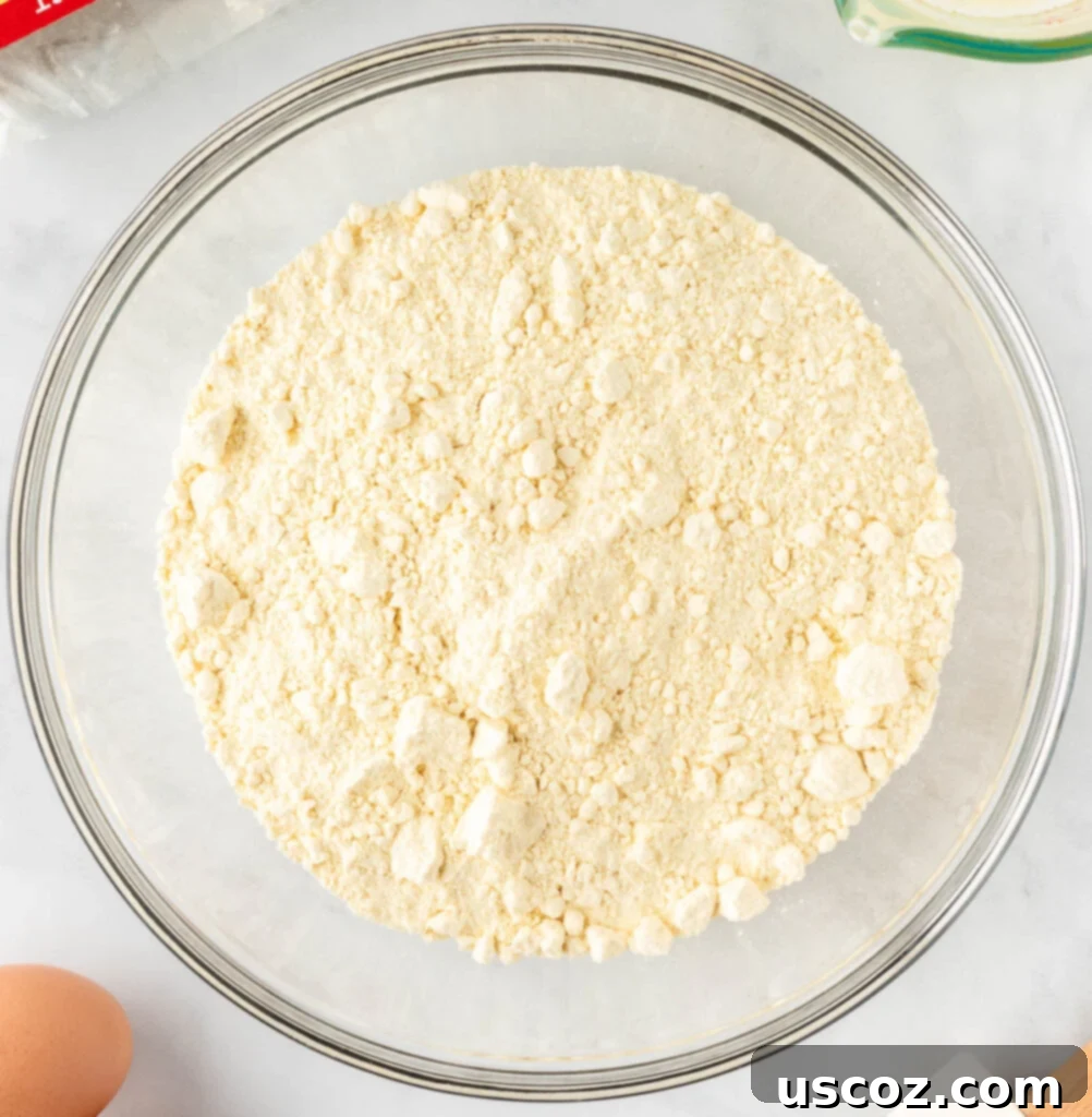 Effortless Cake Mix Sugar Cookies 5 cake mix in a bowl