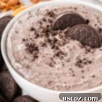 Creamy Oreo Dip 14 Oreo dip in a bowl