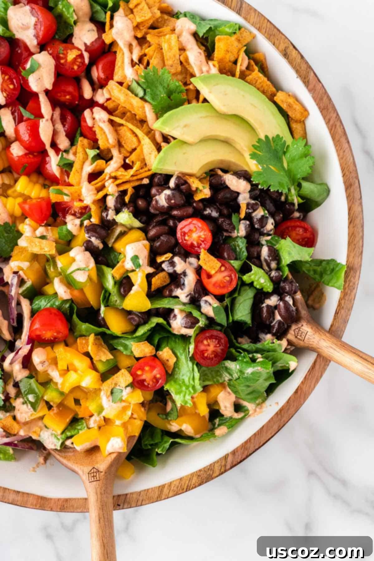 Southwest Fiesta Salad 11 southwest salad with chipotle ranch dressing