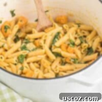 Golden Sweet Potato Strands 17 sweet potato pasta in a dutch oven