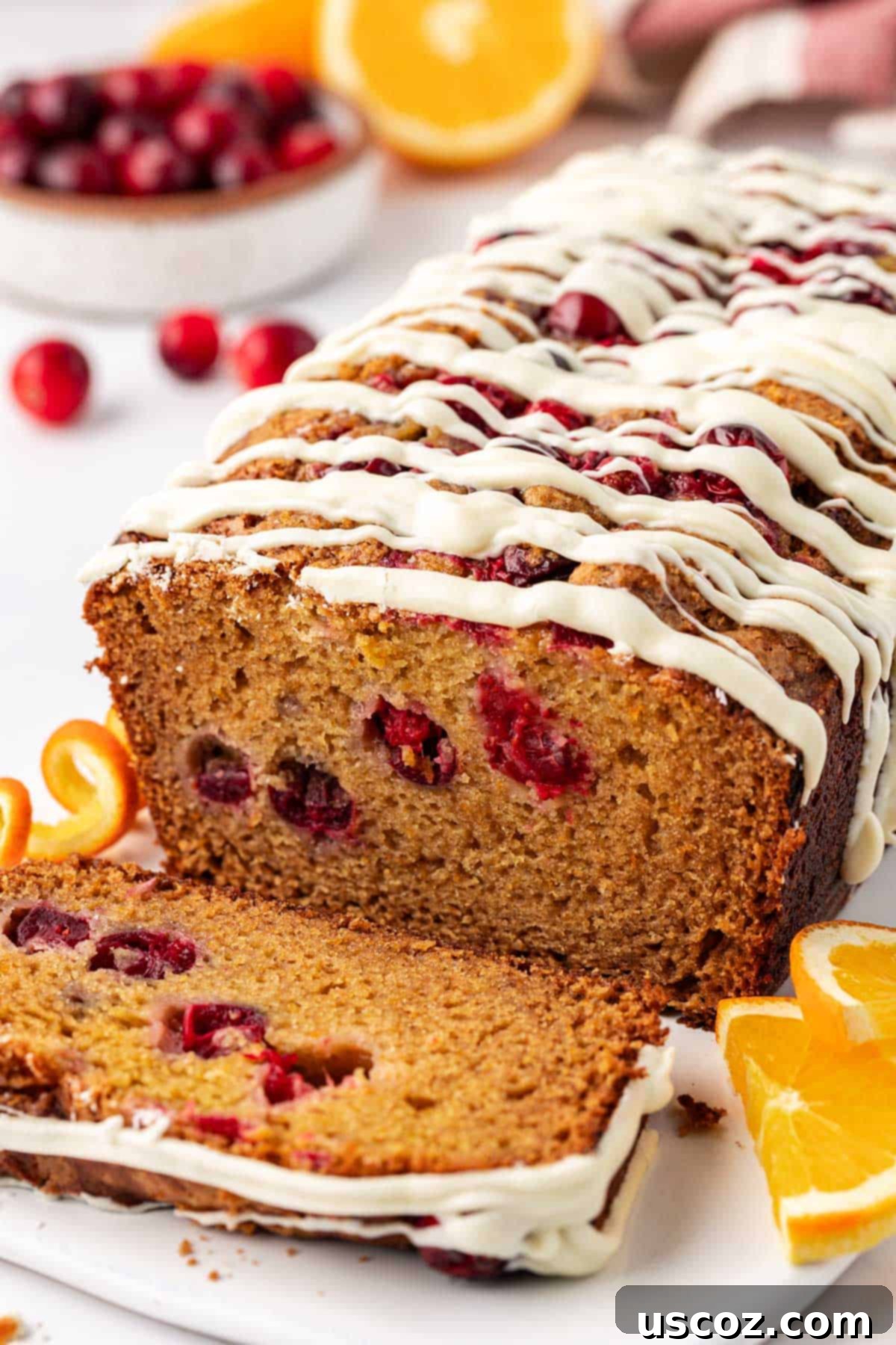 Festive Cranberry Eggnog Bread 19 cranberry eggnog bread