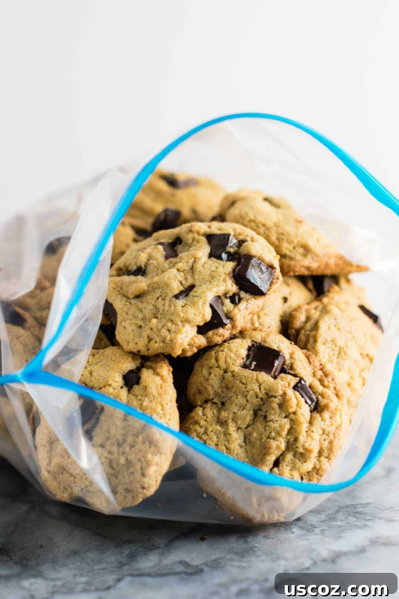 Signature Chocolate Chunk Cookies 3 The BEST homemade chocolate chunk cookies! Indulge in chewy, chocolatey perfection with a hint of whole wheat goodness. #cookies #chocolatechunk #desserts #dairyfree #wholewheat