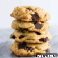 Signature Chocolate Chunk Cookies 10 The BEST homemade chocolate chunk cookies! Perfectly chewy, crispy, and loaded with dark chocolate. #cookies #chocolatechunk #desserts #dairyfree #wholewheat
