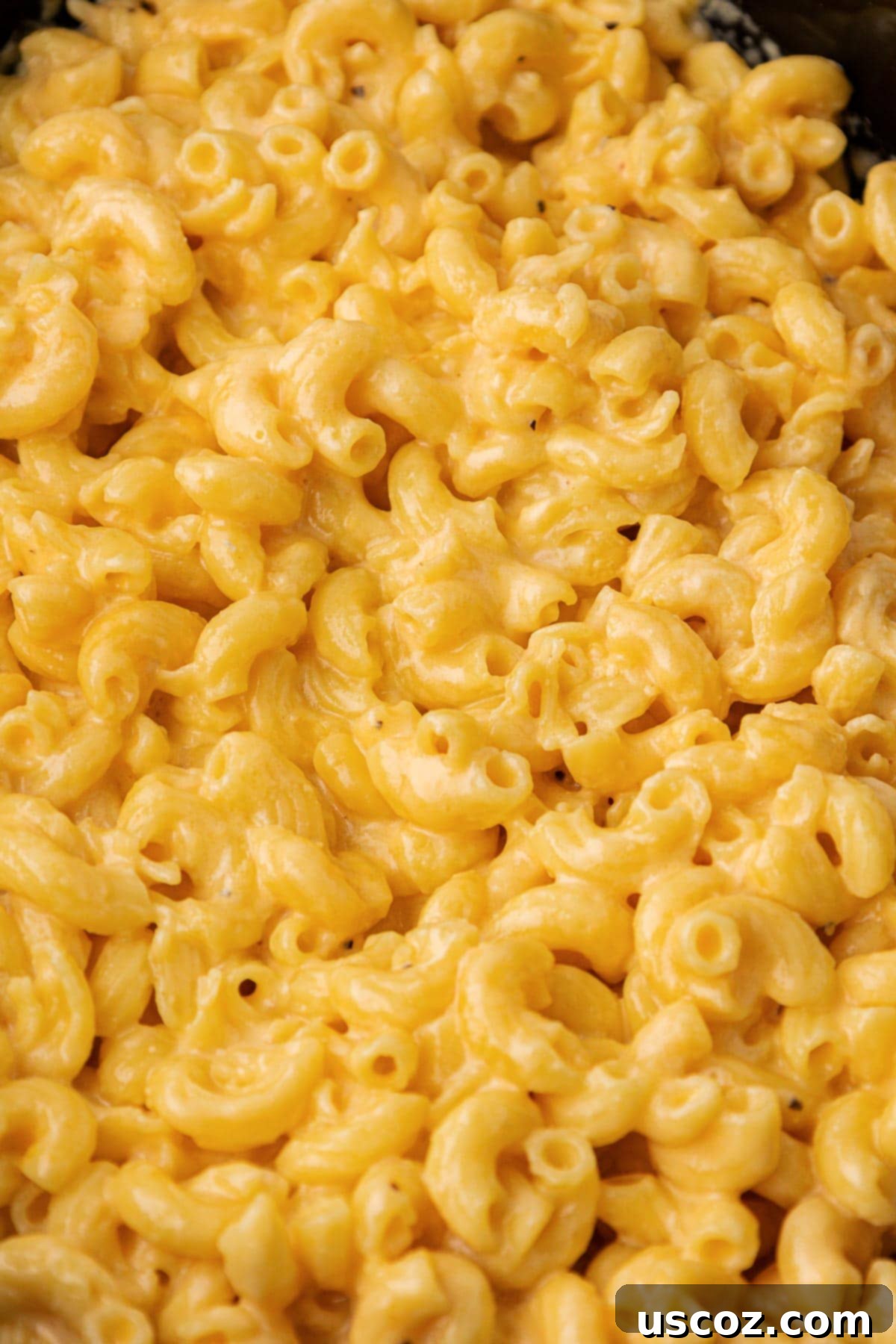 Creamy Slow Cooker Mac and Cheese 11 Delicious crock pot mac and cheese ready to be served, rich and golden