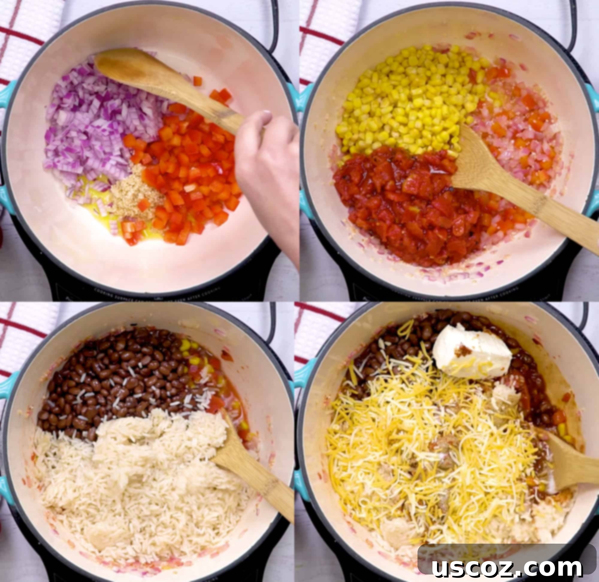 Hearty Vegetarian Mexican Bake 13 Vegetarian Mexican casserole ready to serve