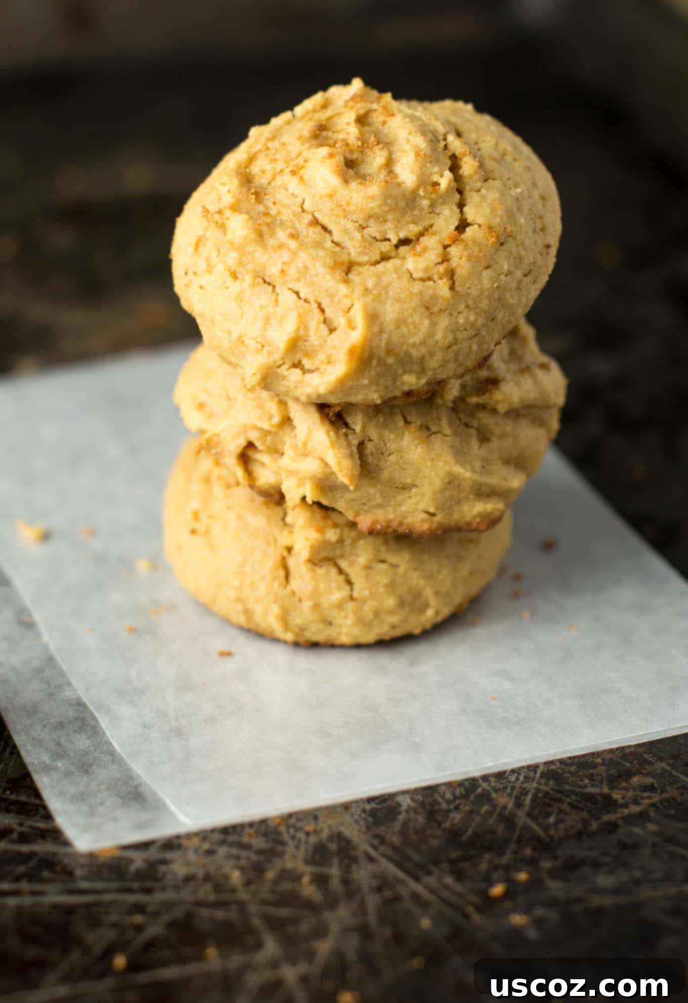 Delicious one-bowl peanut butter cookies, a wholesome and easy gluten-free dessert.