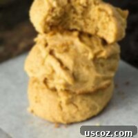 Delicious Soft Peanut Butter Cookies 9 Single fluffy peanut butter cookie, featured in the recipe card.