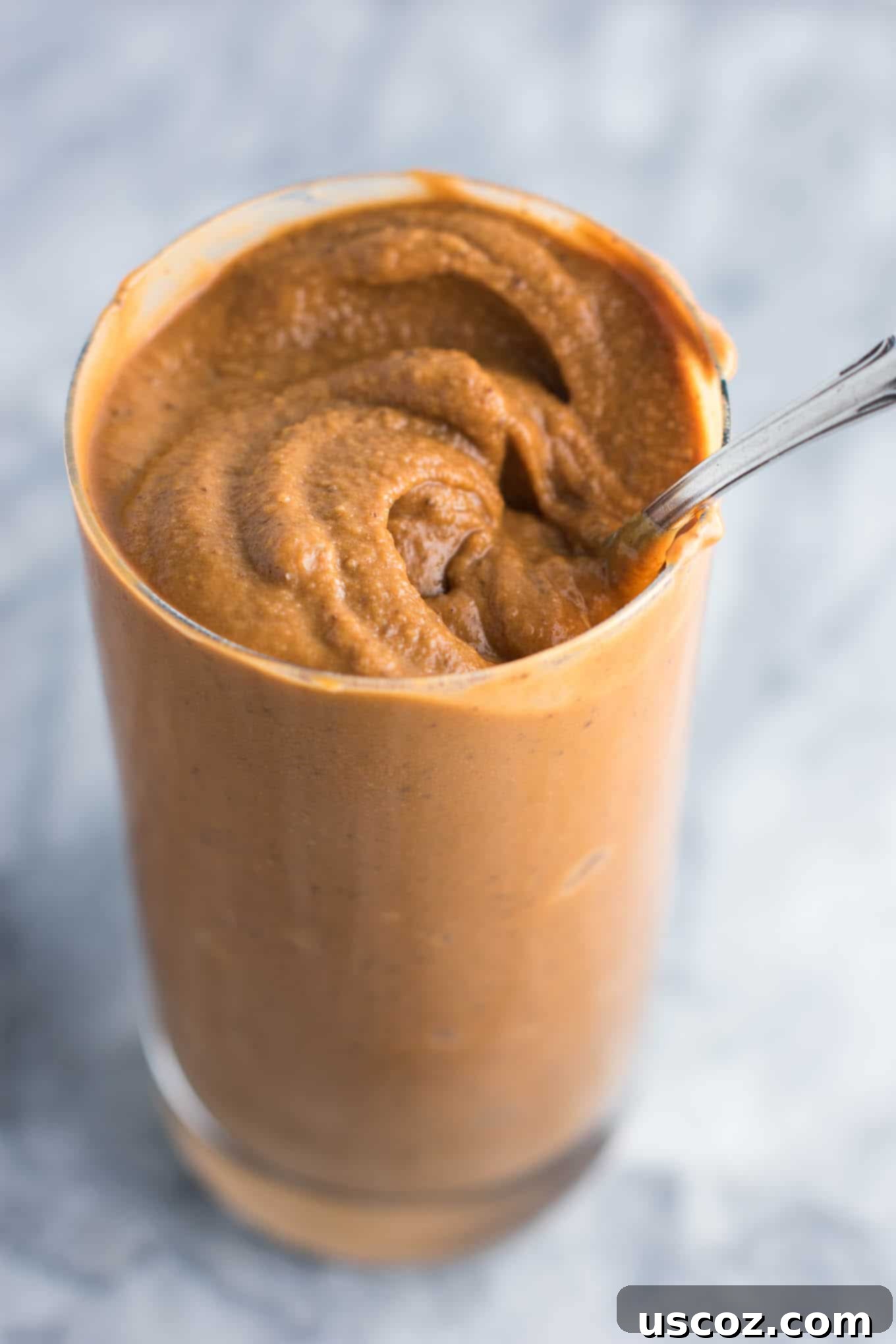 Guilt Free Chocolate Bliss 5 Healthy chocolate milkshake recipe made with just 5 ingredients. You won't believe the secret ingredient that makes it so creamy!