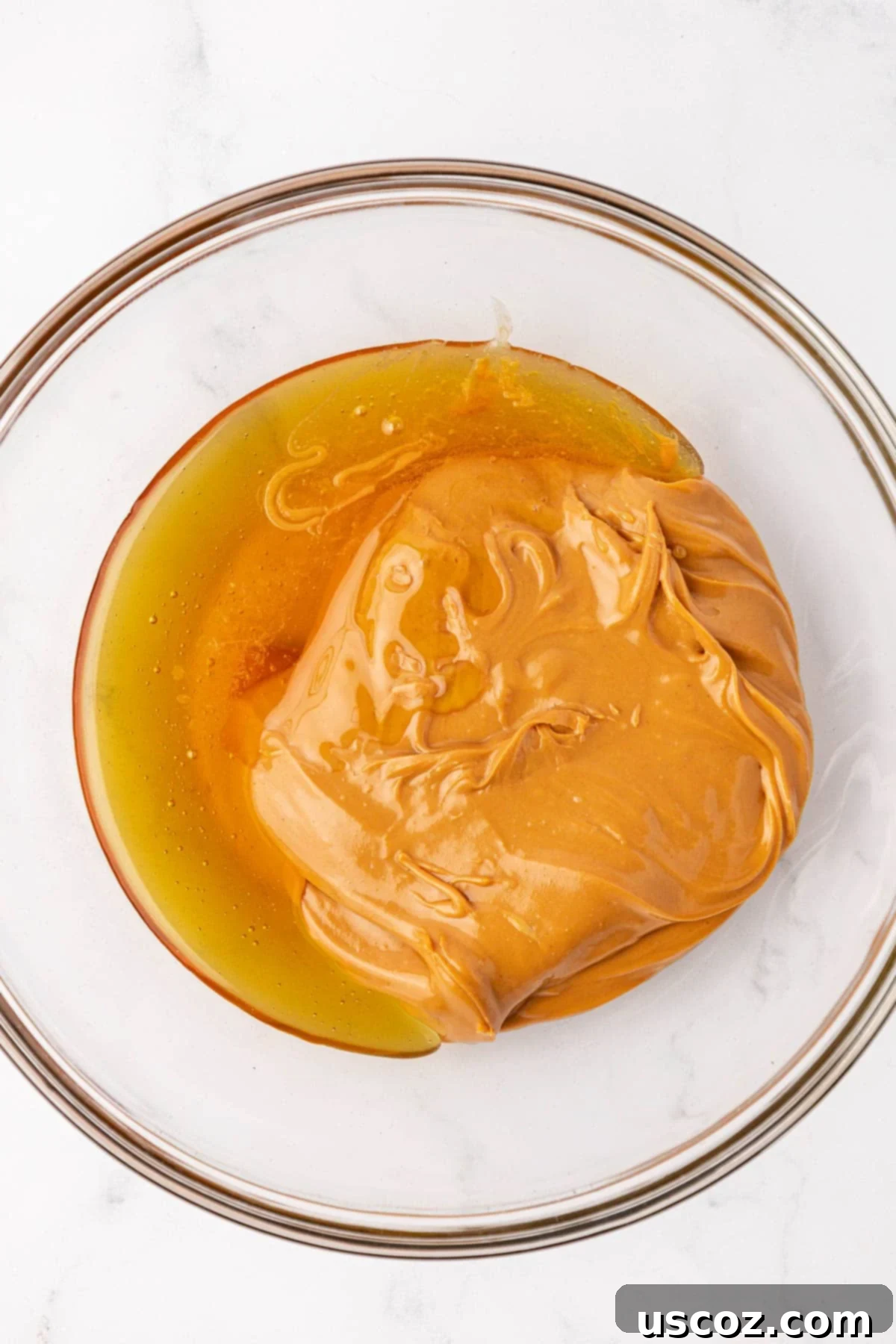 Choco-Cashew Power Bites 5 peanut butter and honey in a bowl