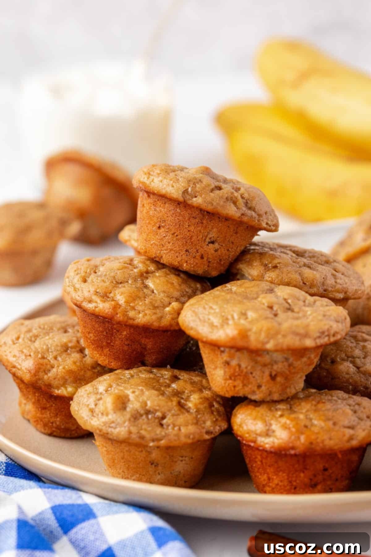 Protein-Rich Banana Muffin Bites 2 greek yogurt banana mini muffins
