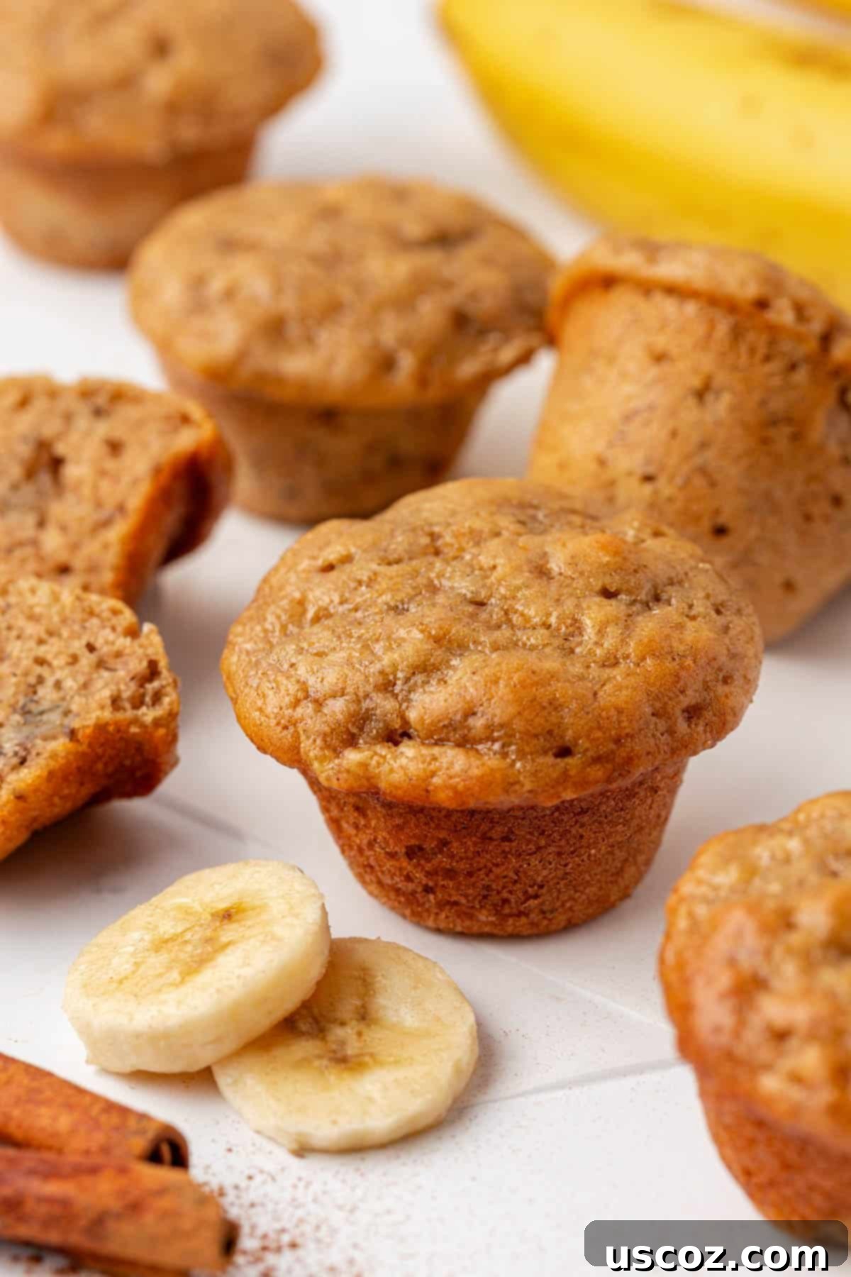 Protein-Rich Banana Muffin Bites 3 greek yogurt banana mini muffins
