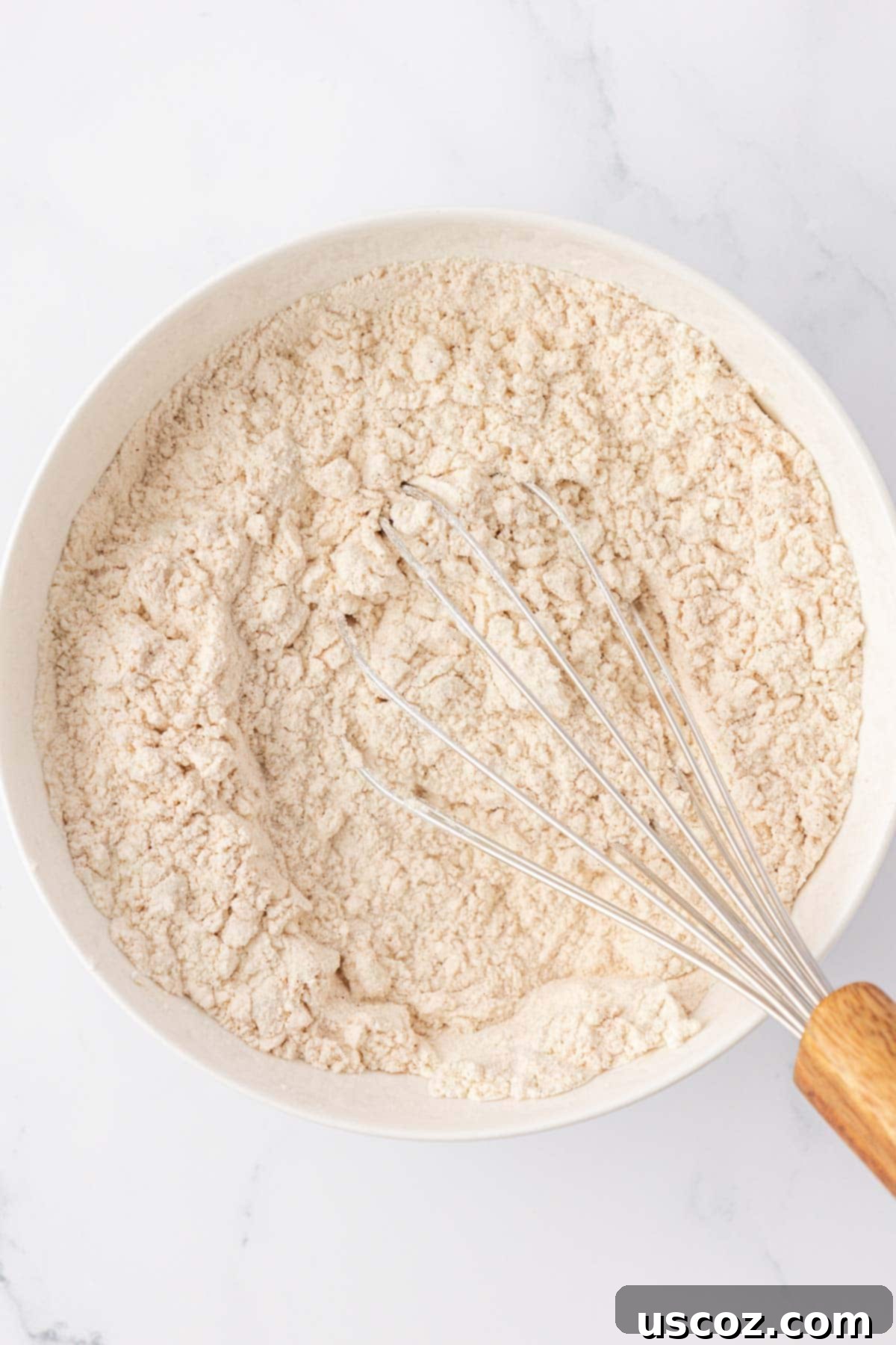 Protein-Rich Banana Muffin Bites 7 dry ingredients whisked together