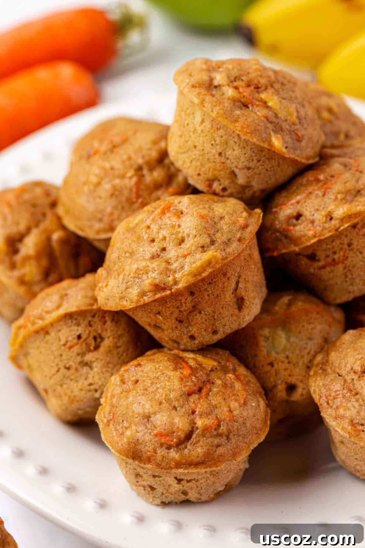 Alphabet Mini Muffins 2 ABC mini muffins, perfectly baked and golden brown