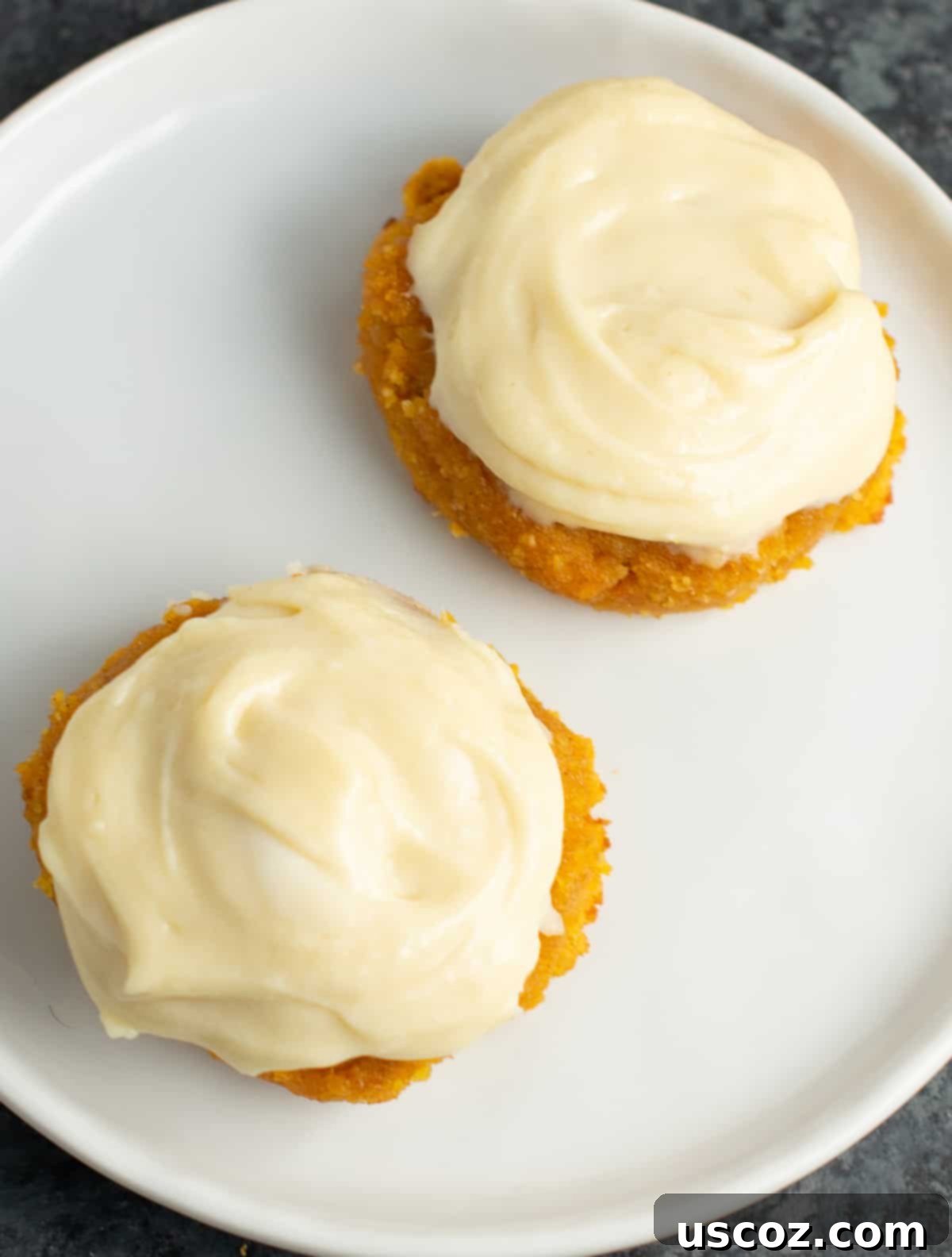 Pumpkin Spice Gluten Free Cookie Delights 5 two pumpkin pie cookies on a plate