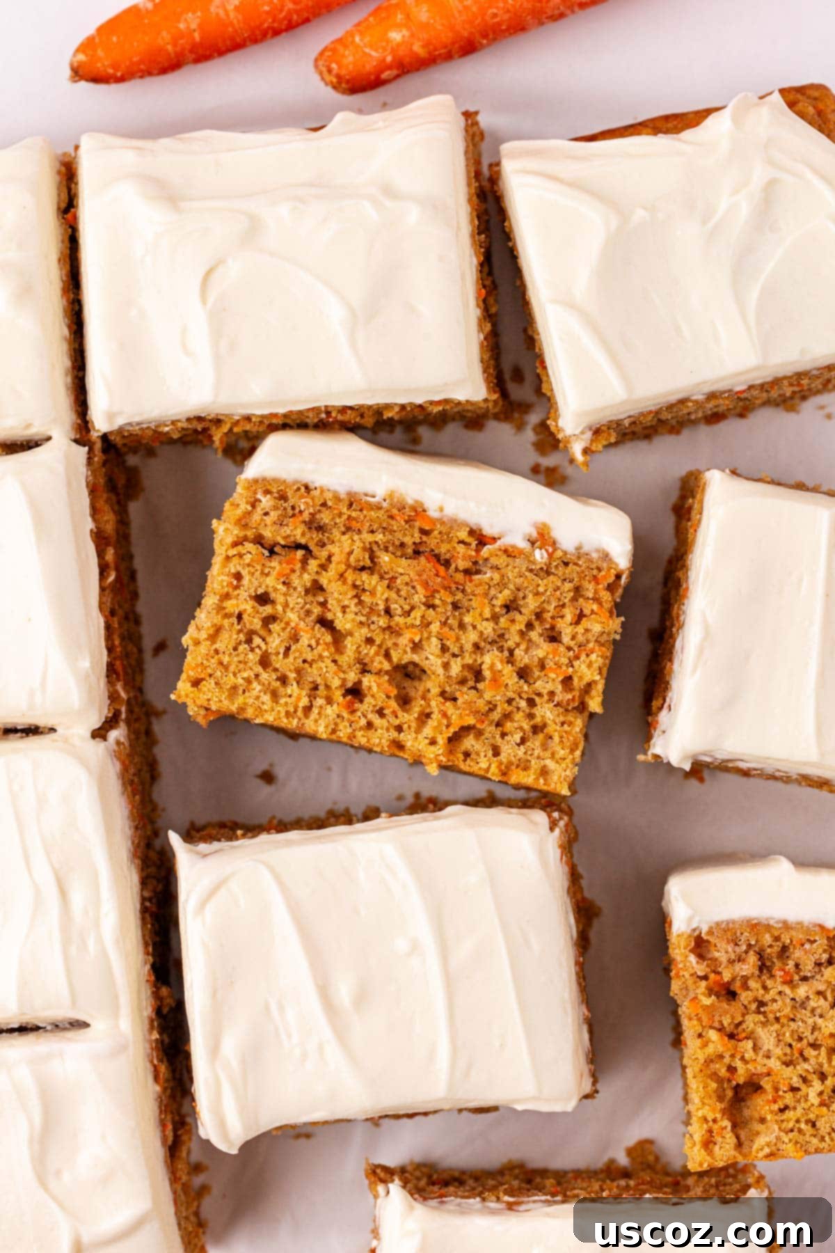 Wholesome Carrot Cake Bars 20 carrot cake snack bars