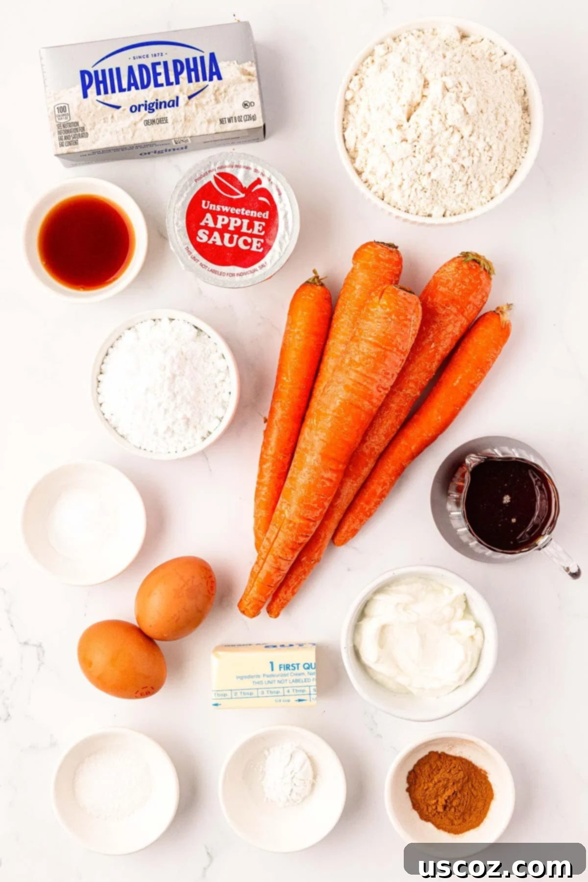 Wholesome Carrot Cake Bars 4 ingredients to make carrot cake bars
