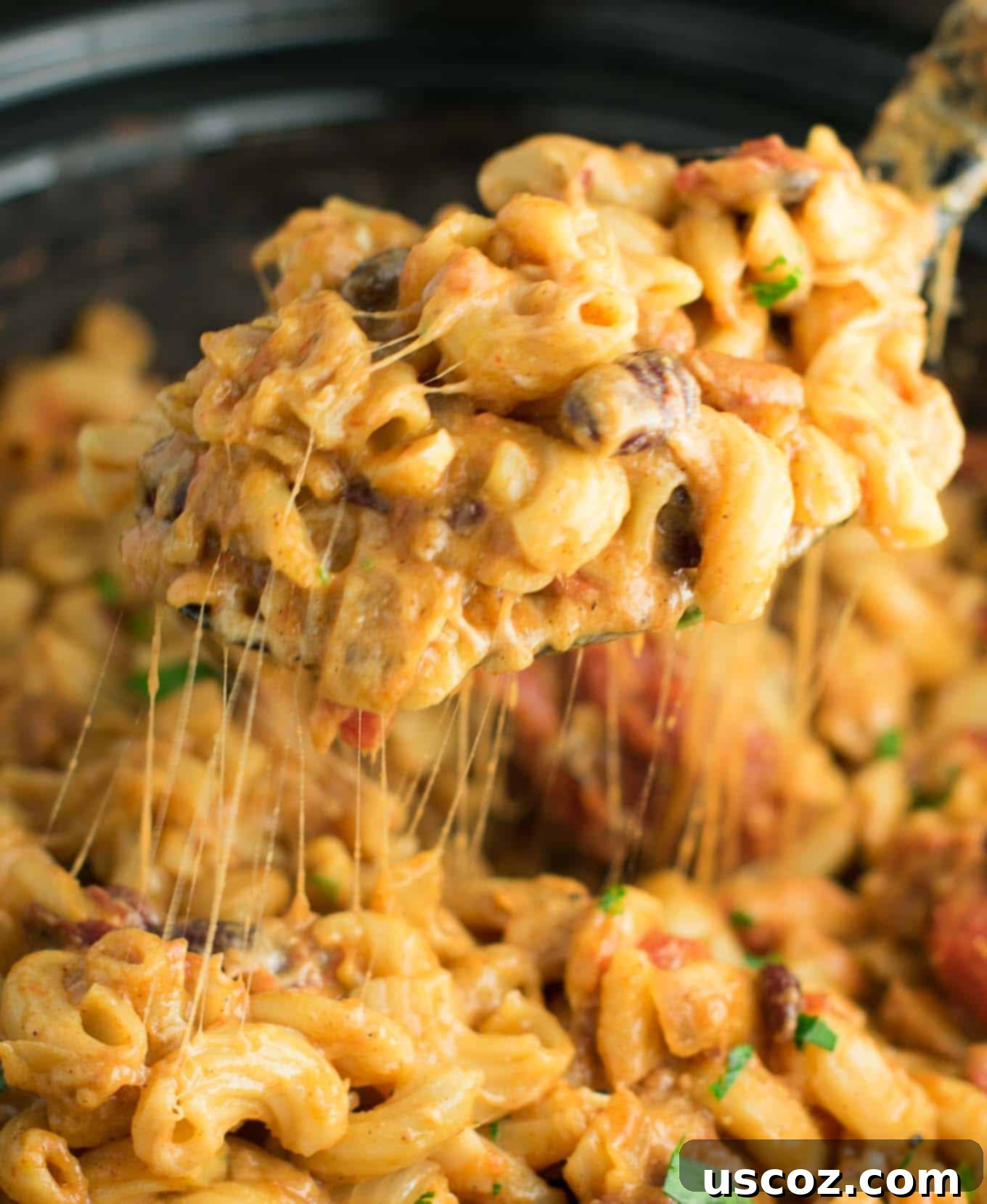 Simmered Plant-Based Chili Mac 5 vegetarian chili mac