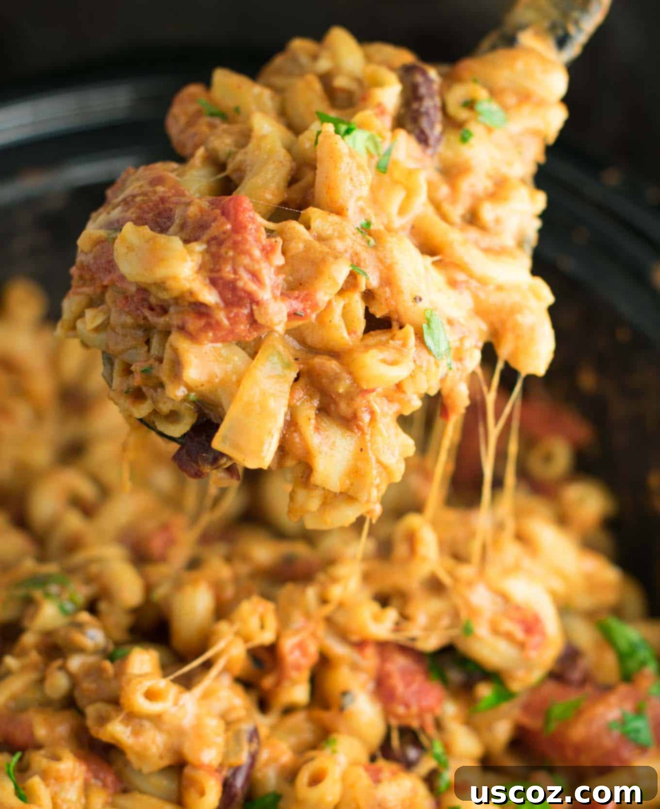 Simmered Plant-Based Chili Mac 7 easy vegetarian slow cooker chili with macaroni