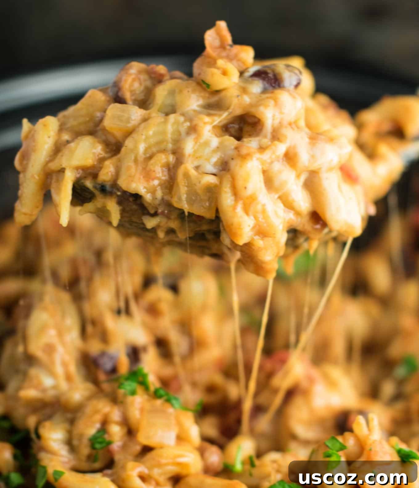 Simmered Plant-Based Chili Mac 9 meatless chili mac