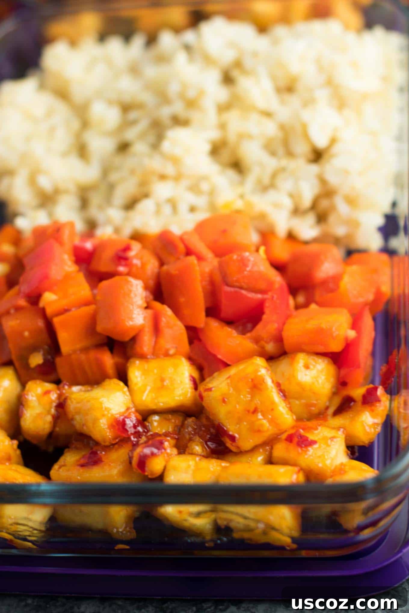Sweet Chili Tofu Power Bowls 7 Meal Prep Sweet Chili Tofu Bowls with brown rice and vegetables. A delicious vegan or vegetarian meal! #vegan #vegetarian #veganmealprep #tofu