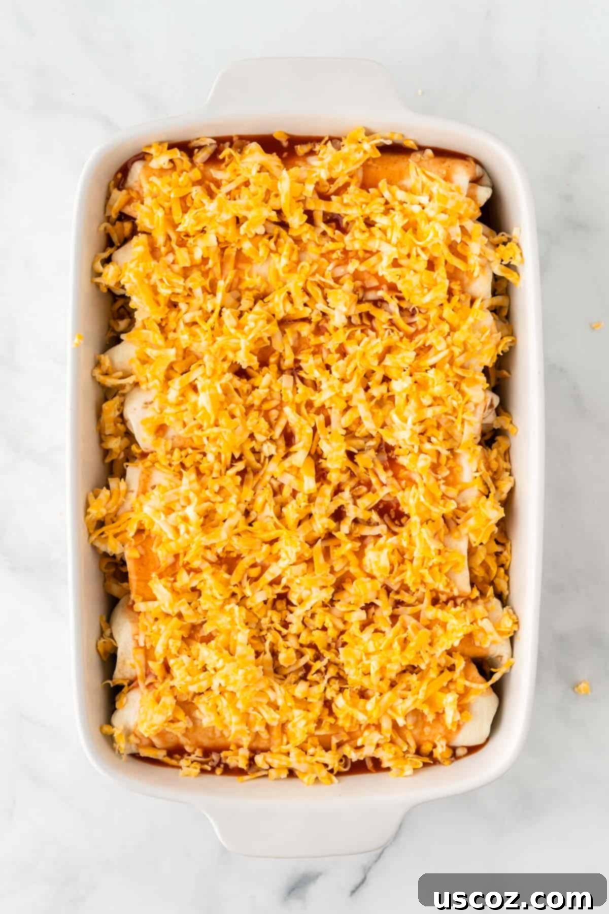 Southwestern Sweet Potato Black Bean Enchiladas 14 Colby Jack cheese generously sprinkled over the enchiladas before baking