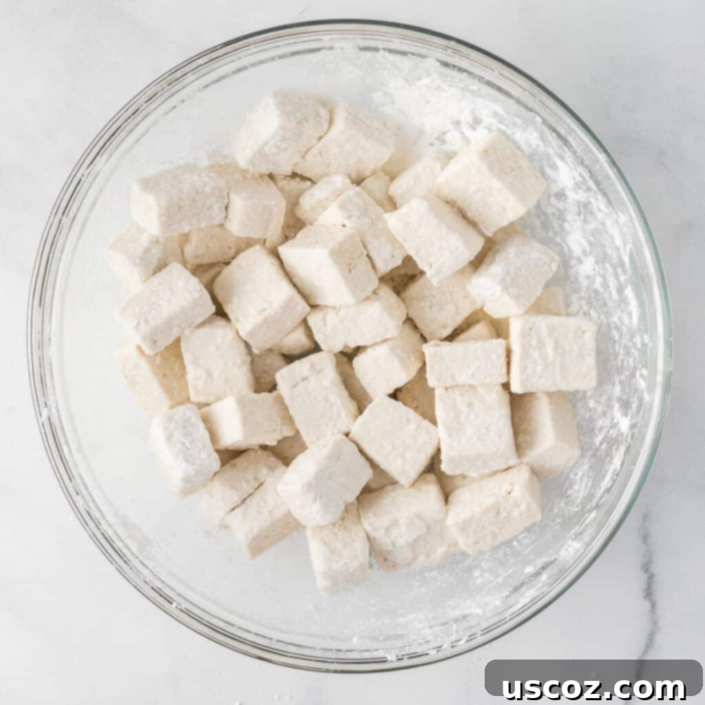 Flavorful Tofu and Broccoli Stir-Fry 7 tofu tossed with cornstarch