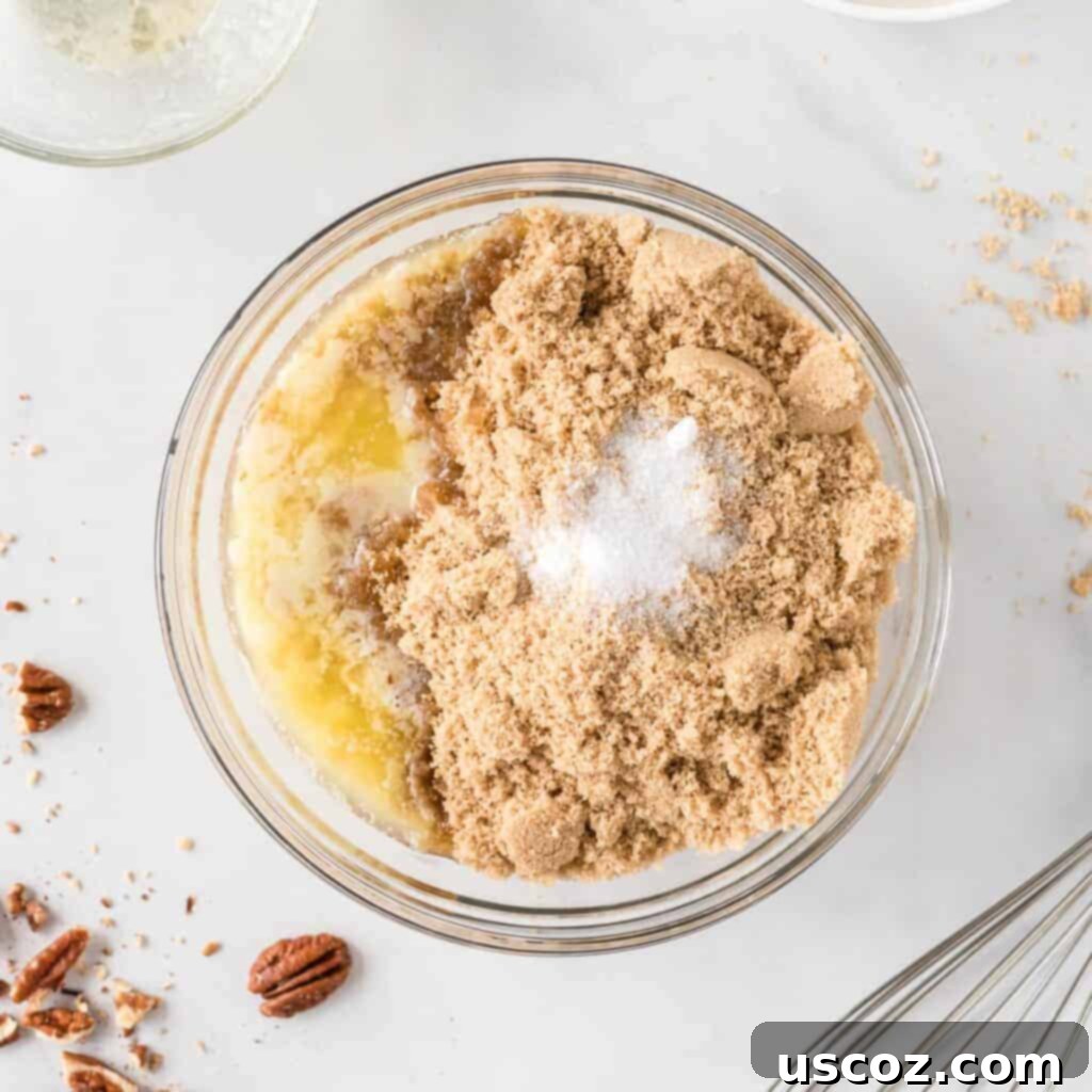 Ultimate Gluten Free Sweet Potato Casserole 12 ingredients to make the gluten free pecan topping in a bowl