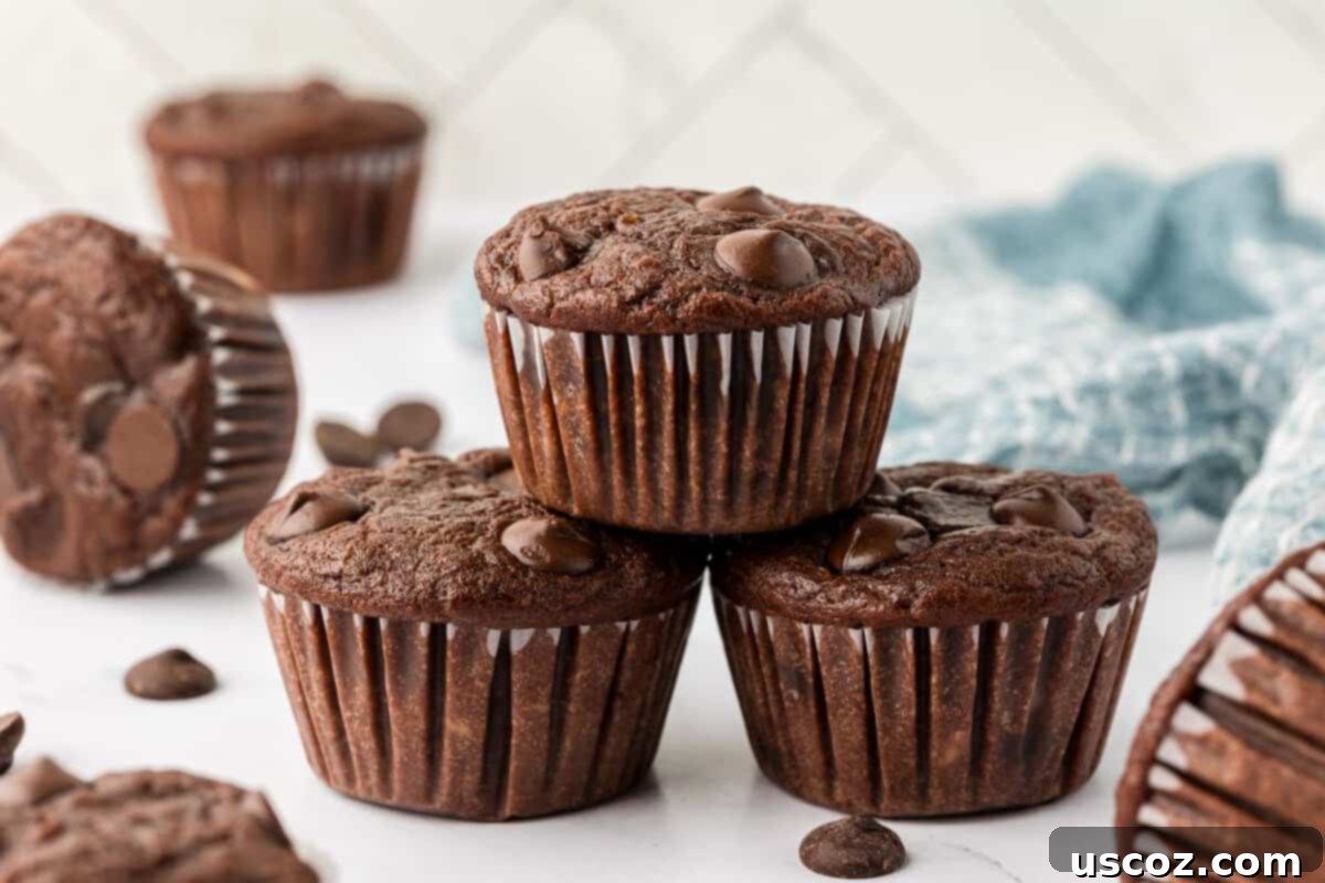 Nourishing Chocolate Muffins 20 Healthy chocolate muffins presented beautifully