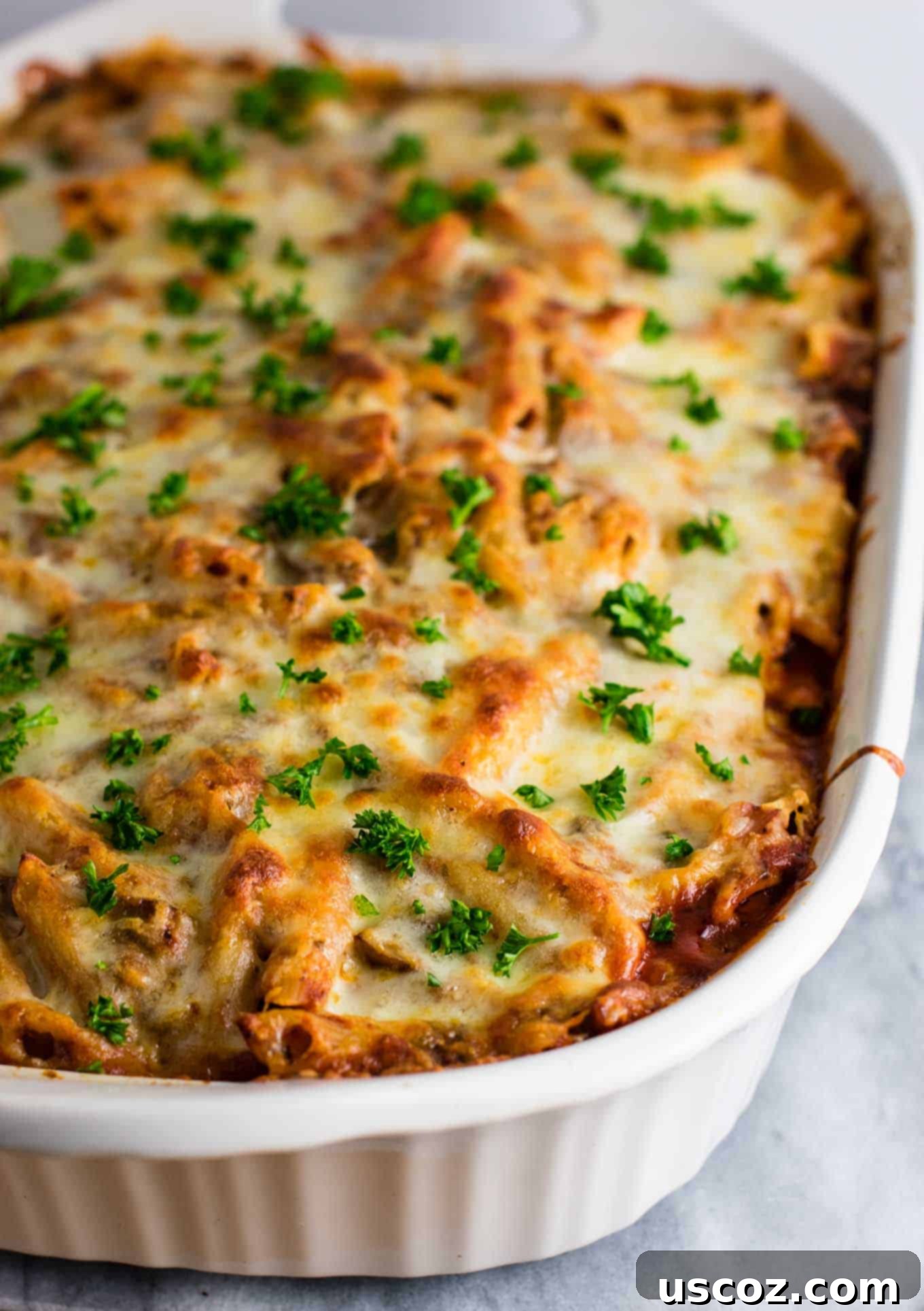 Million Dollar Meatless Baked Ziti 11 pasta recipe vegetarian