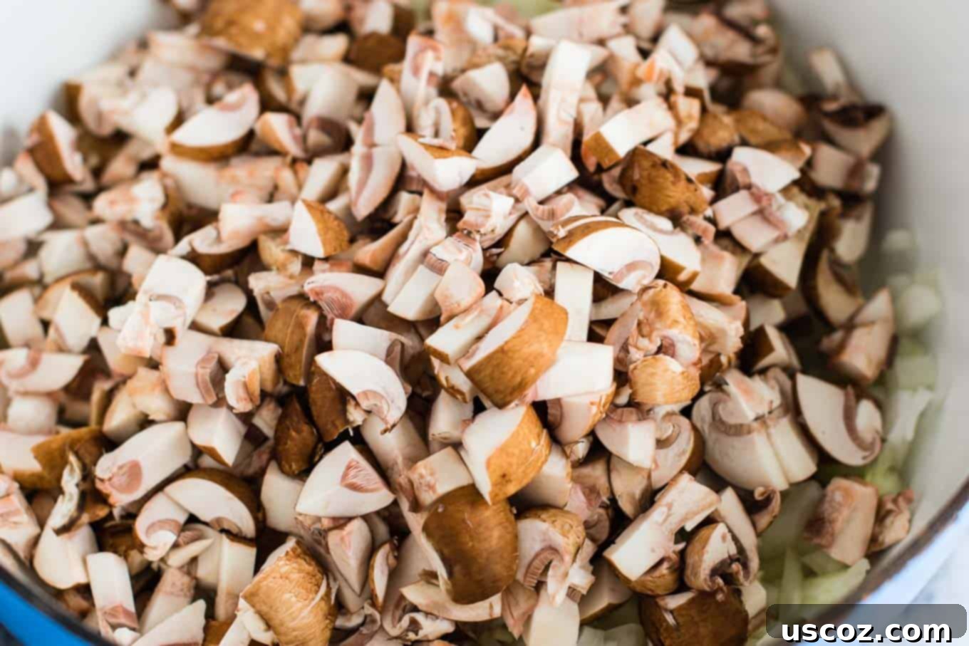 Million Dollar Meatless Baked Ziti 6 mushrooms