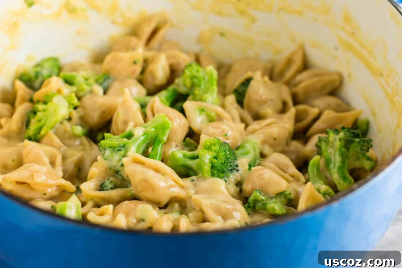 The Ultimate Broccoli Mac and Cheese 4 Lightened up broccoli shells and cheese with sharp cheddar cheese and whole wheat pasta. The healthiest way to justify eating macaroni and cheese for dinner. Kids will love this one! #broccolishellsandcheese #macandcheese #healthy #dinner #vegetarian #meatless #pasta #wholewheat
