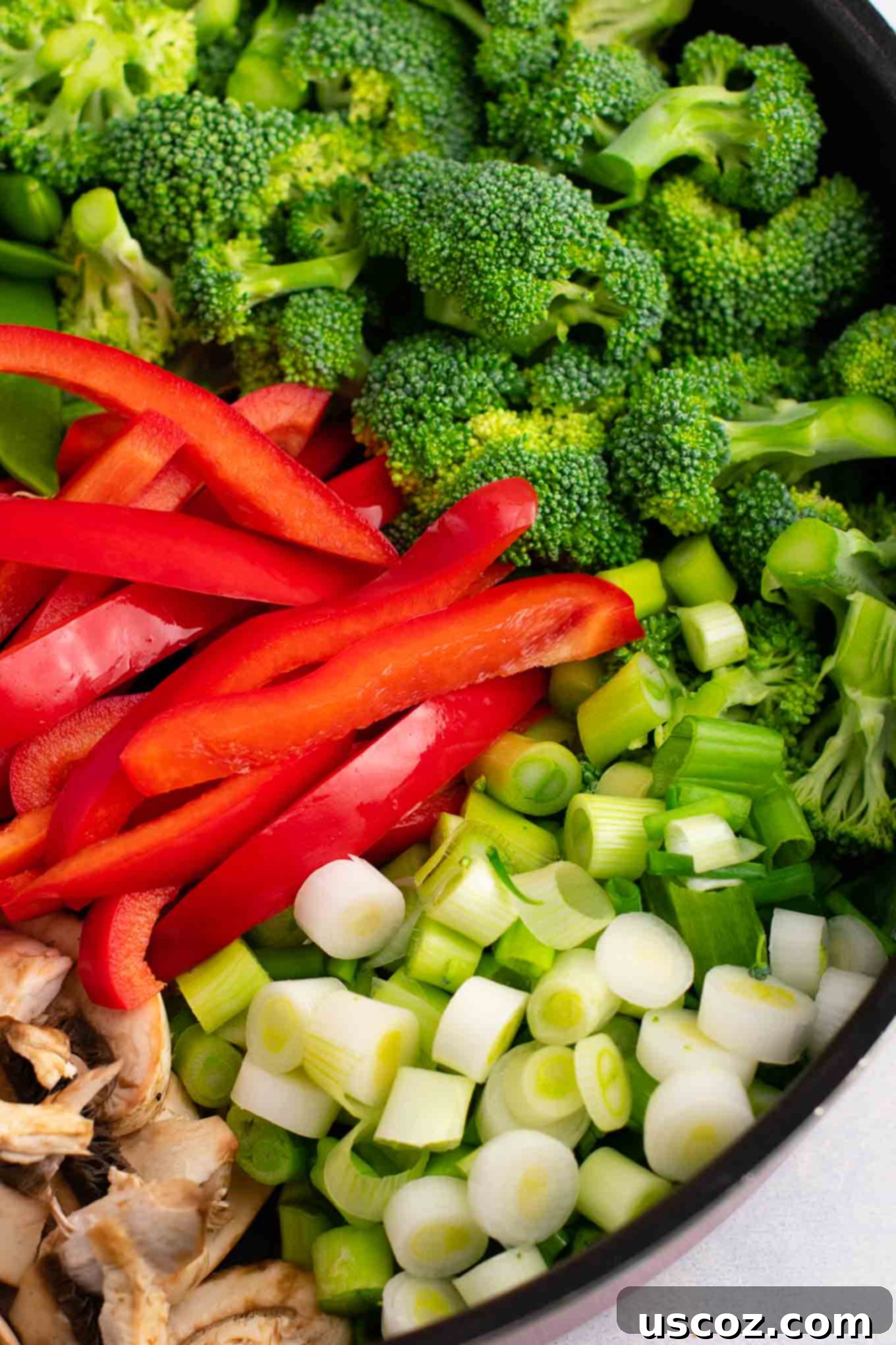 Stir Fry Stars: Essential Veggies 11 bell pepper green onion and broccoli