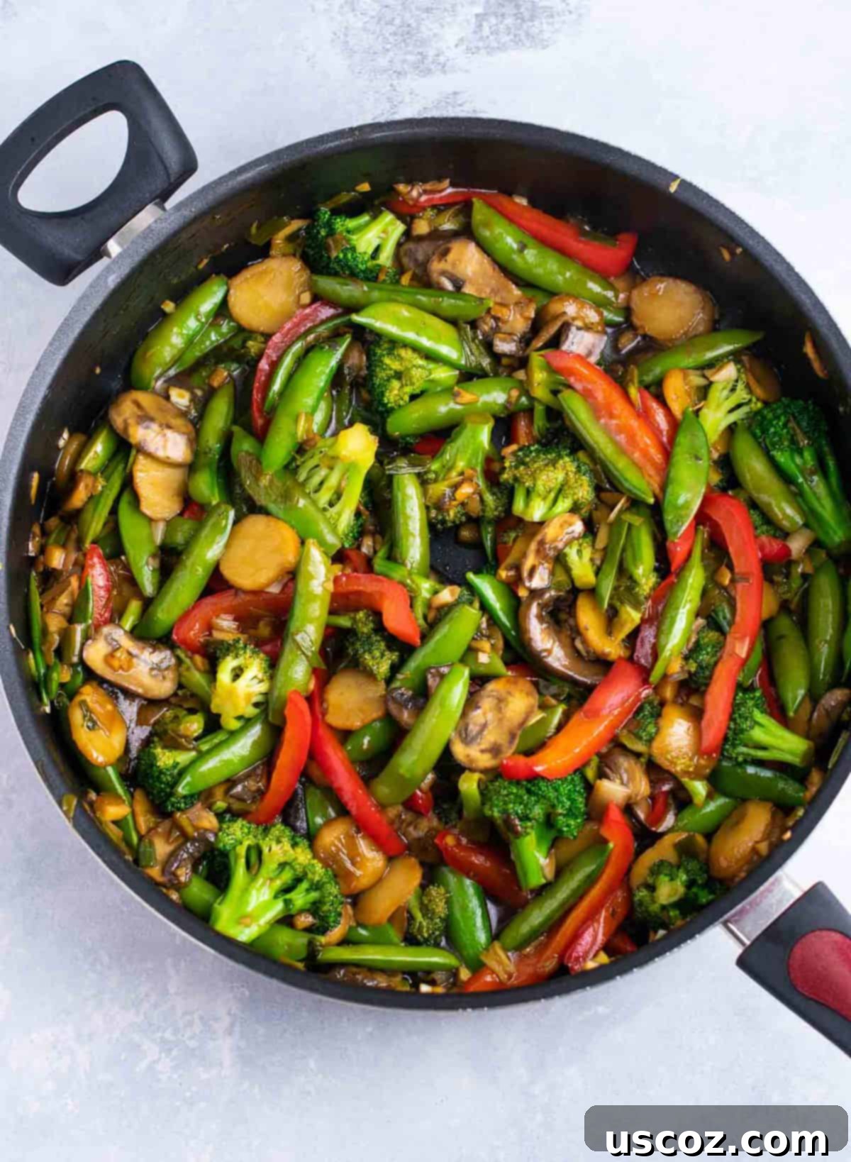 Stir Fry Stars: Essential Veggies 14 stir fried vegetables in a skillet