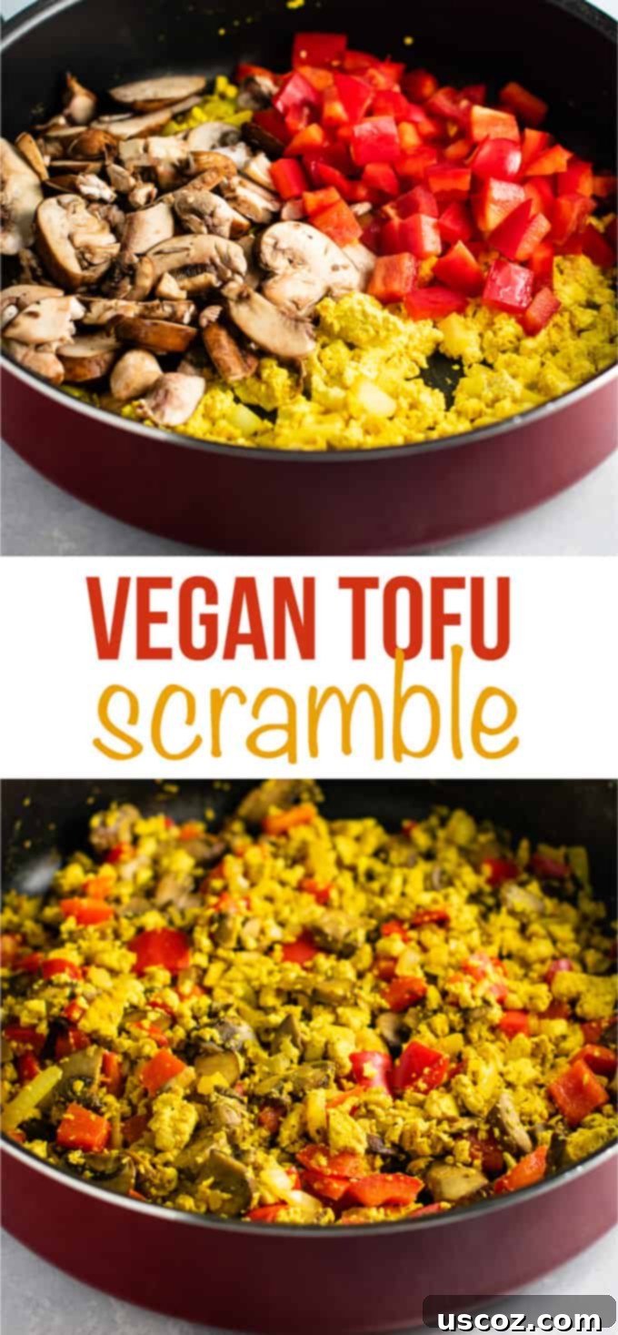 Wholesome Tofu Scramble 13 Pinterest graphic featuring the delicious and easy Vegan Tofu Scramble recipe, perfect for meal prep. #plantbasedbreakfast #tofu