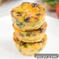 stacked egg muffin cups