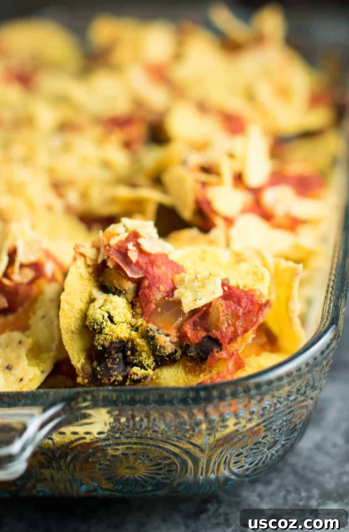 Unlock 29 Delicious Vegan Dinners 15 Easy Vegan Taco Bake recipe, ready for the oven in 5 minutes, perfect for busy weeknights.