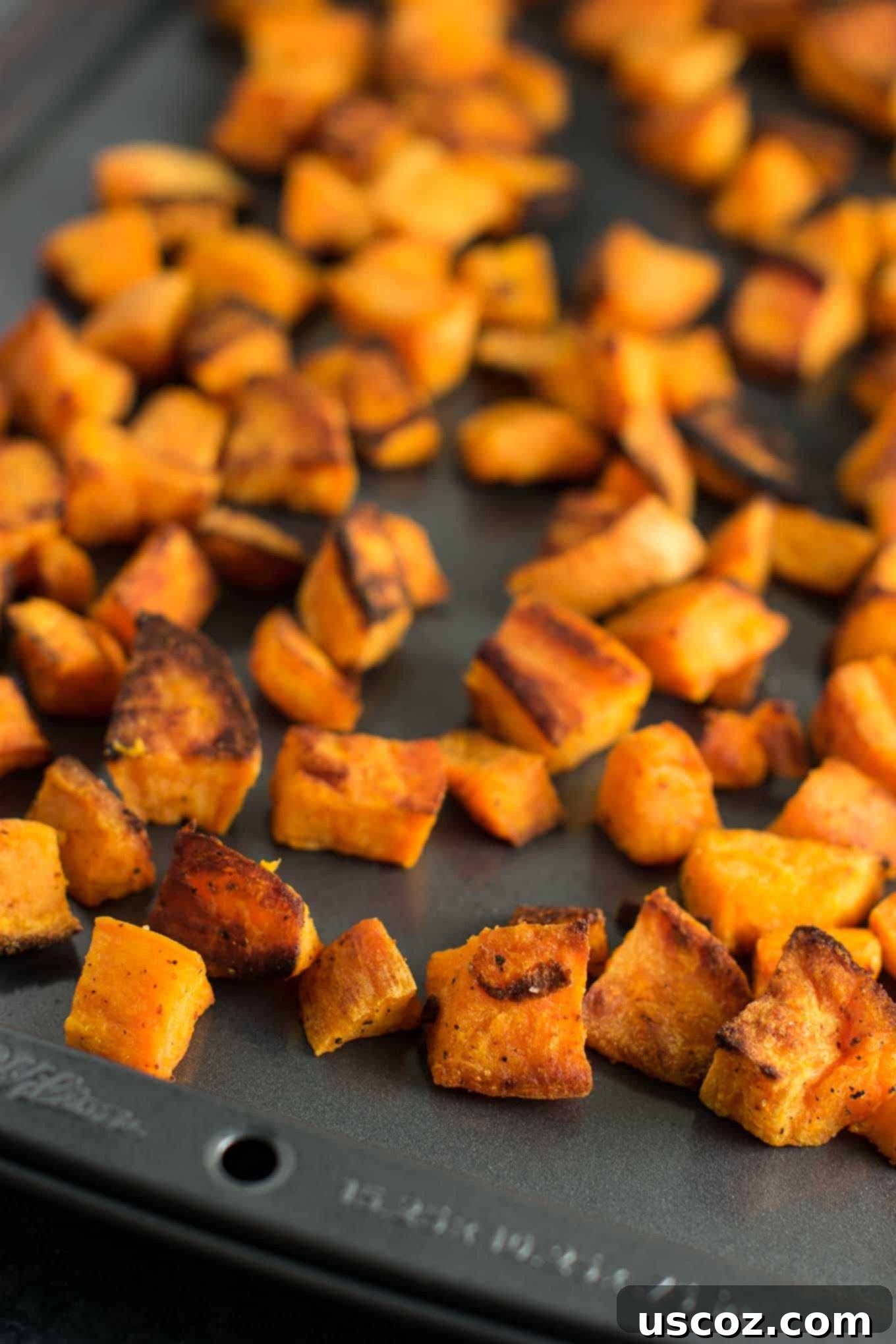 Unlock 29 Delicious Vegan Dinners 28 Easy roasted sweet potatoes, made with 5 ingredients in less than 30 minutes, versatile for any meal.
