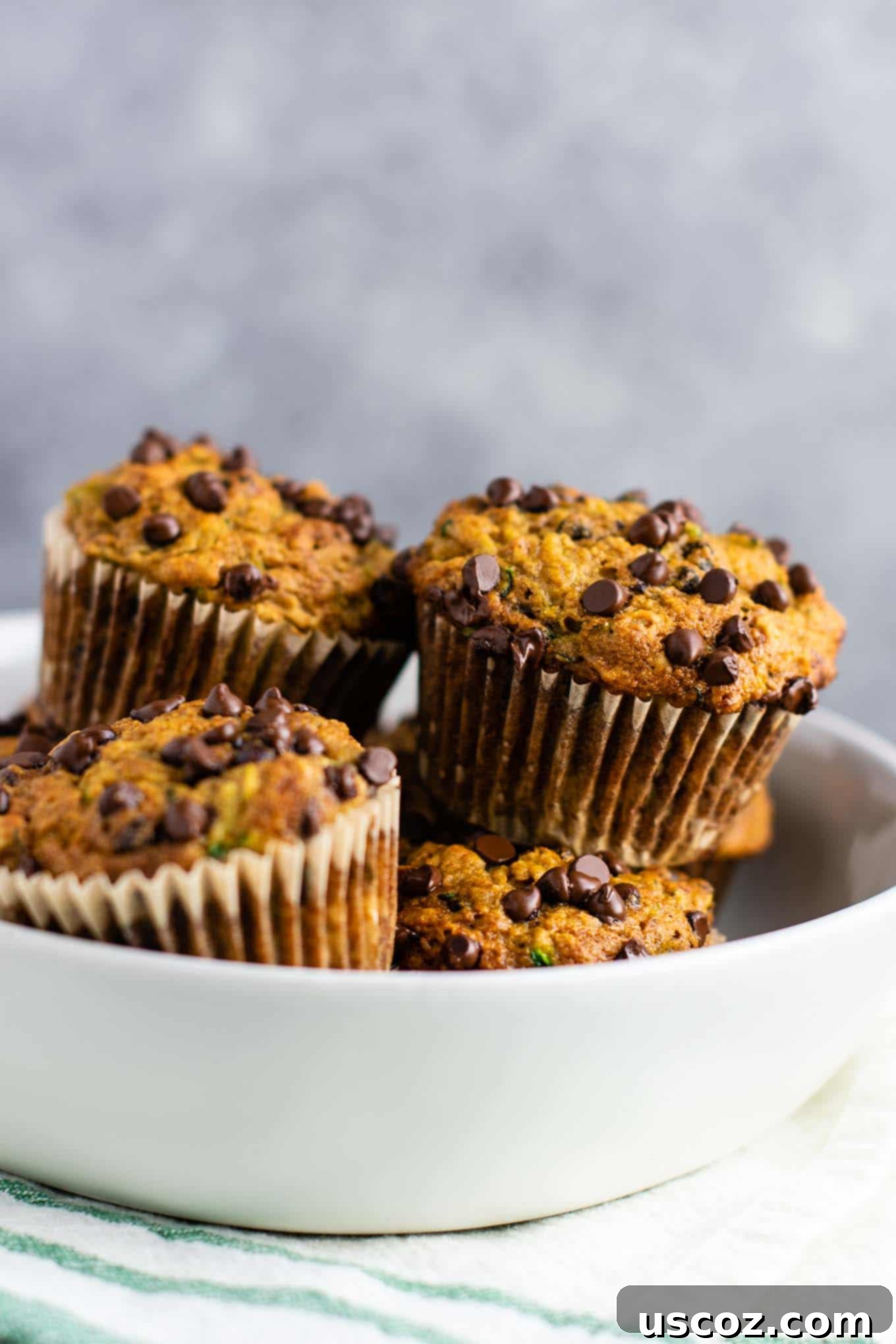Moist Zucchini Chocolate Chip Muffins 2 zucchini chocolate chip muffins recipe